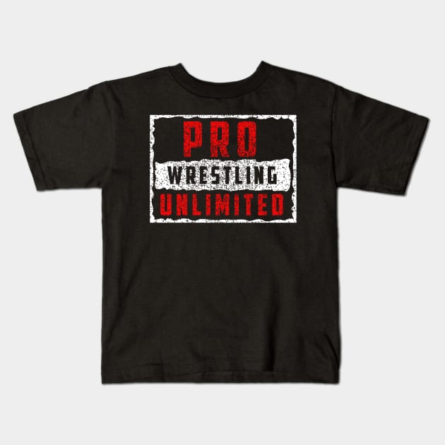 Pro Wrestling Unlimited Attitude Kids T-Shirt by PWUnlimited